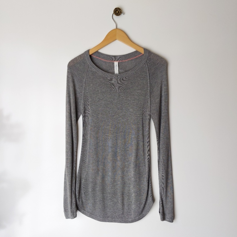 Lululemon Active Knit Long Sleeve Sweater Top 4